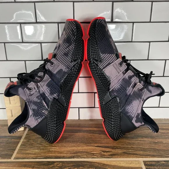 adidas Prophere Men's Size 10 Shoes Bleached Black Red Streetwear
